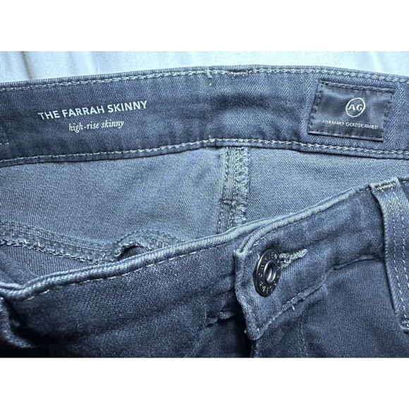 ADRIANO GOLDSCHMIED AG The Farrah Skinny High-Rise Black Jeans SIZE 30R‎ - Picture 3 of 8